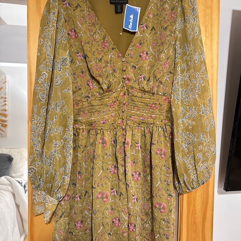 Floral Green Dress